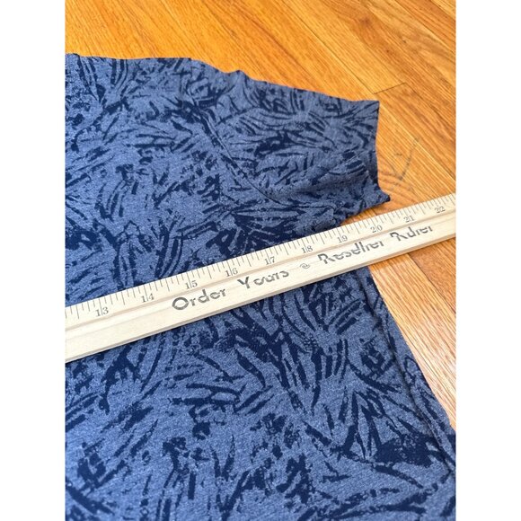 Tek Gear DryTek Large Blue Print Short Sleeve Women’s Shirt - Picture 5 of 5